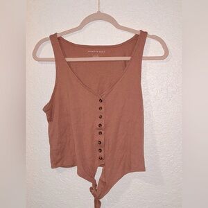 American Eagle Tie Front Tank